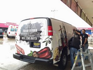 custom vehicle wrap installation