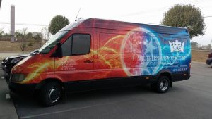 custom attractive van wrap